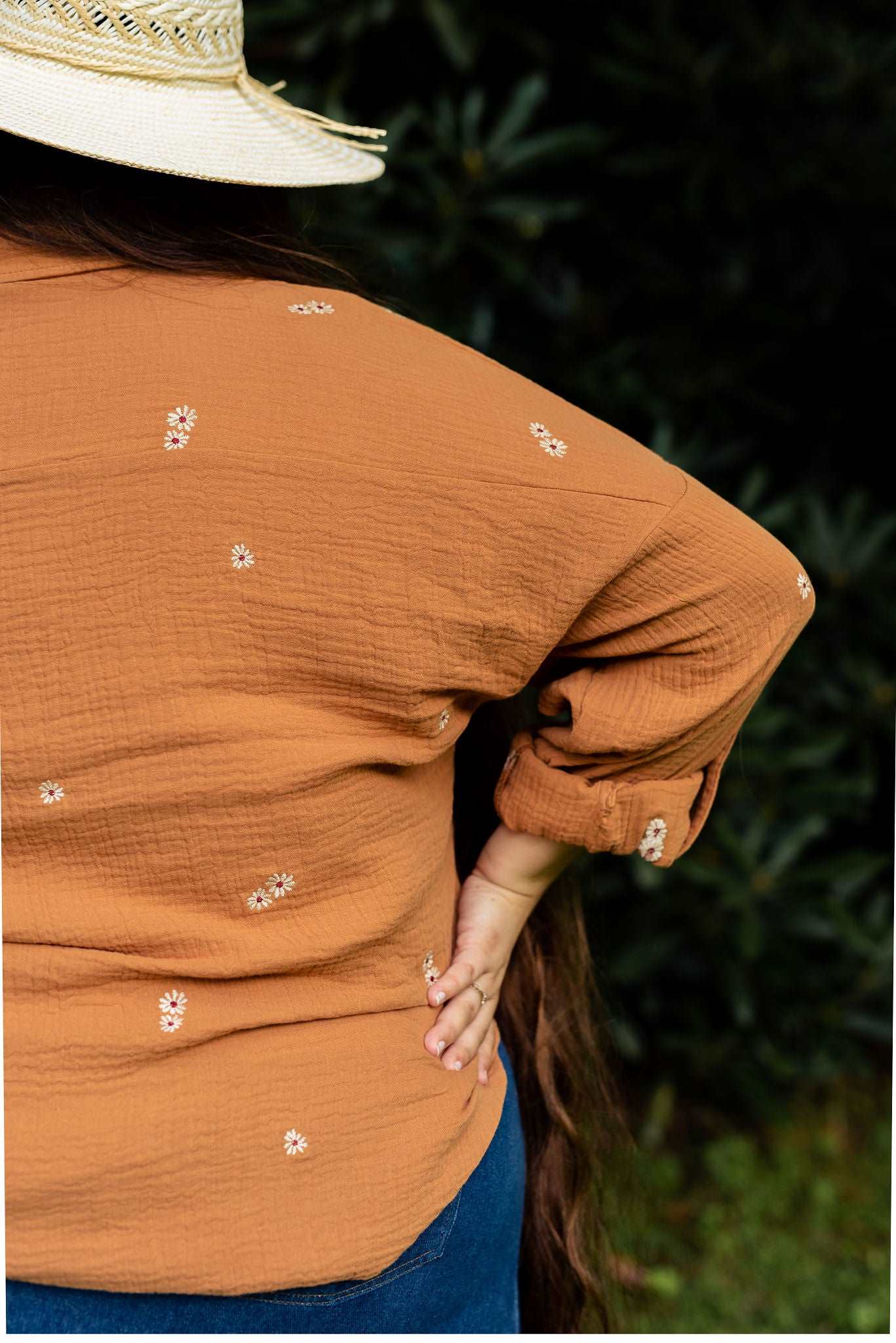 Boone Embroidered Top - Extended Sizing