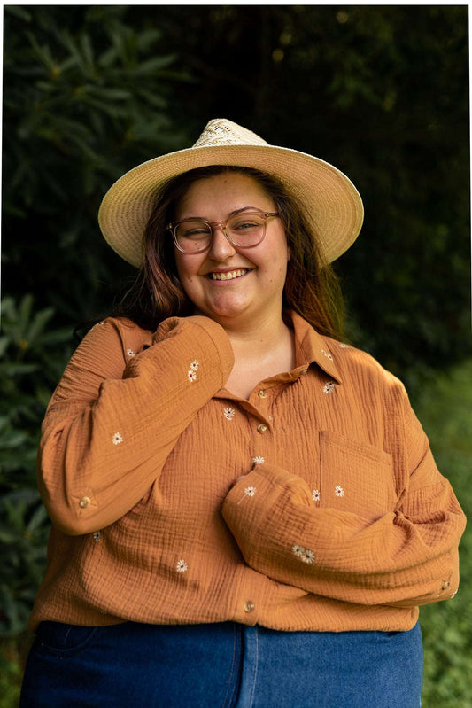 Boone Embroidered Top - Extended Sizing