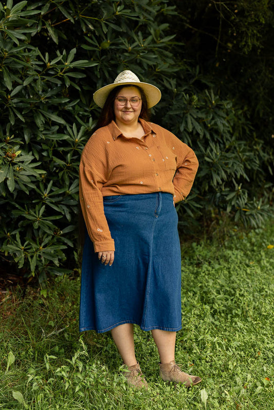 Boone Embroidered Top - Extended Sizing